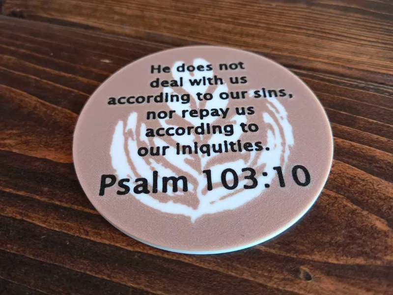 Coasters - 16x Different Bible Verses (Latte Foam)