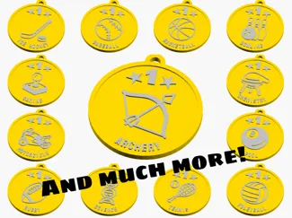 Medal - Multicolor, Fully customizable