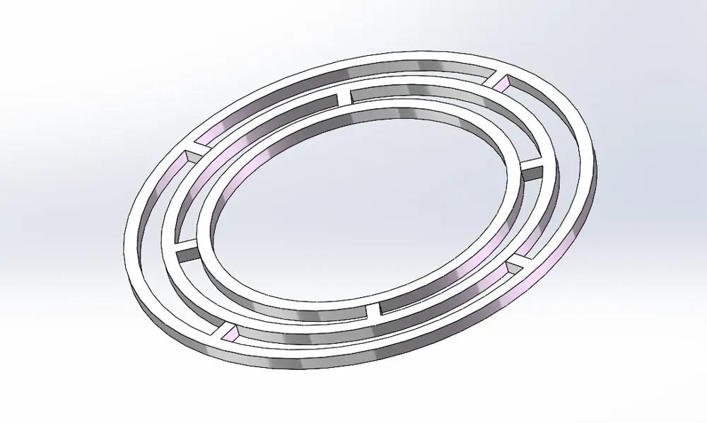 58mm badge 70mm cutting positioning circle - Free 3D Print Model ...