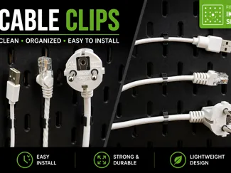 IKEA SKADIS Cable Clips – Wire Management(4,6,8mm)