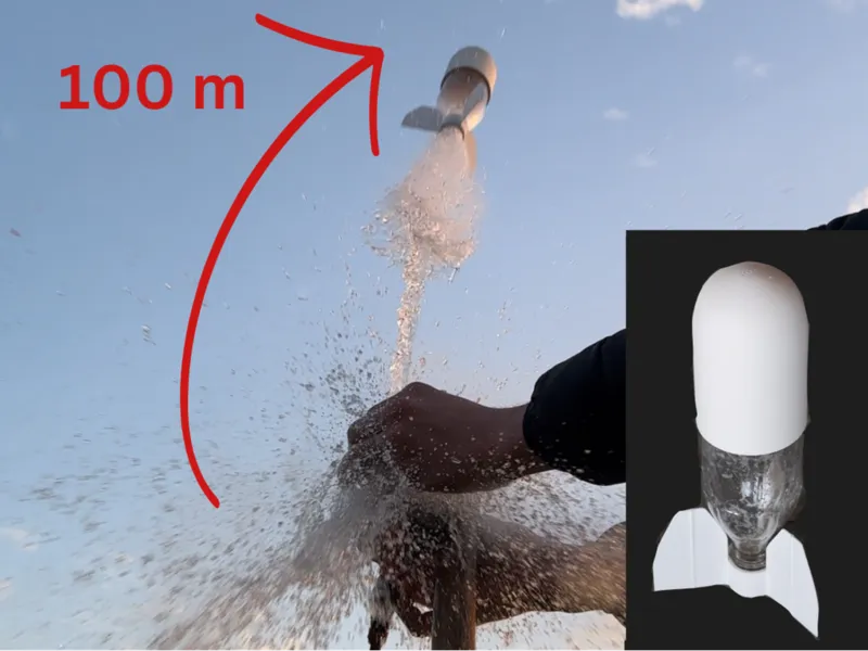 Water powered WORKING ROCKET- easy print 