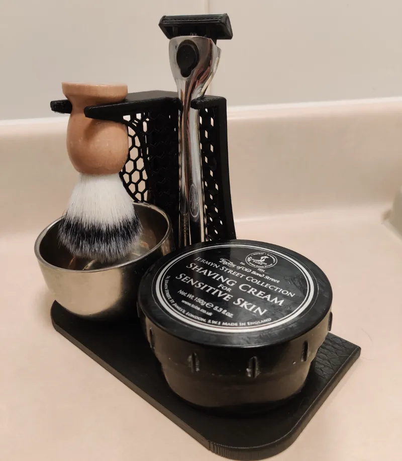 Shaving accessory holder