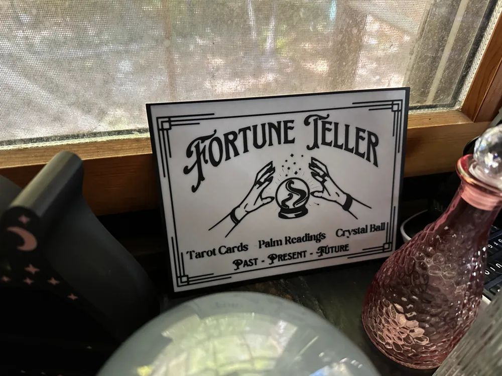 Fortune Teller sign by Rickn3DMakerWorld: Download Free 3D Models