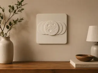 Moon Phase Relief Wall Art