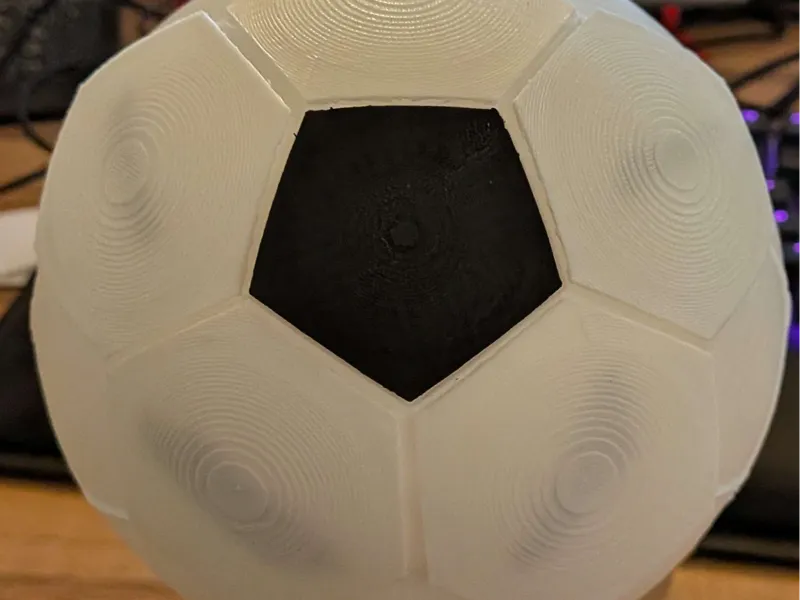 Fußball modular Schwarz/Weiss Ø150mm