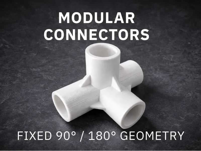 Customizable 4-Way Connector – Fixed Geometry