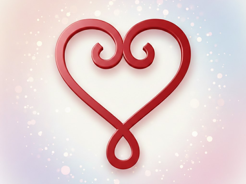 Verschnörkeltes Herz – Deko für Valentinstag & DIY