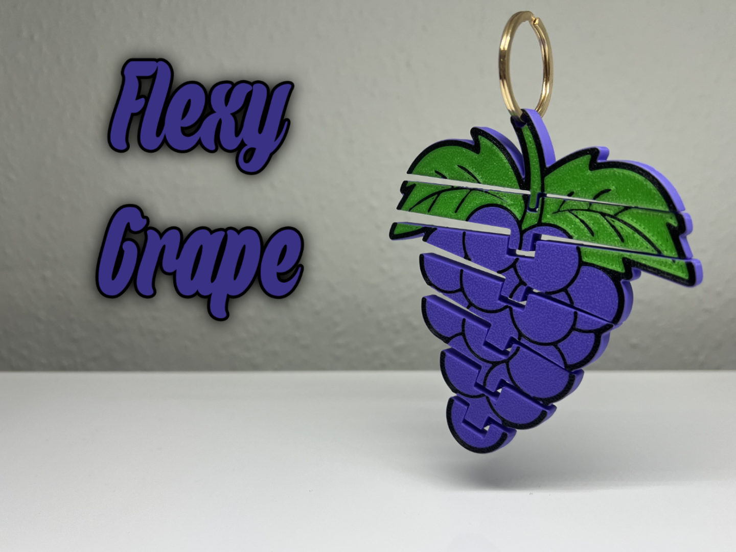 Flexy Grape Keychain - Flexible Fidget Toy