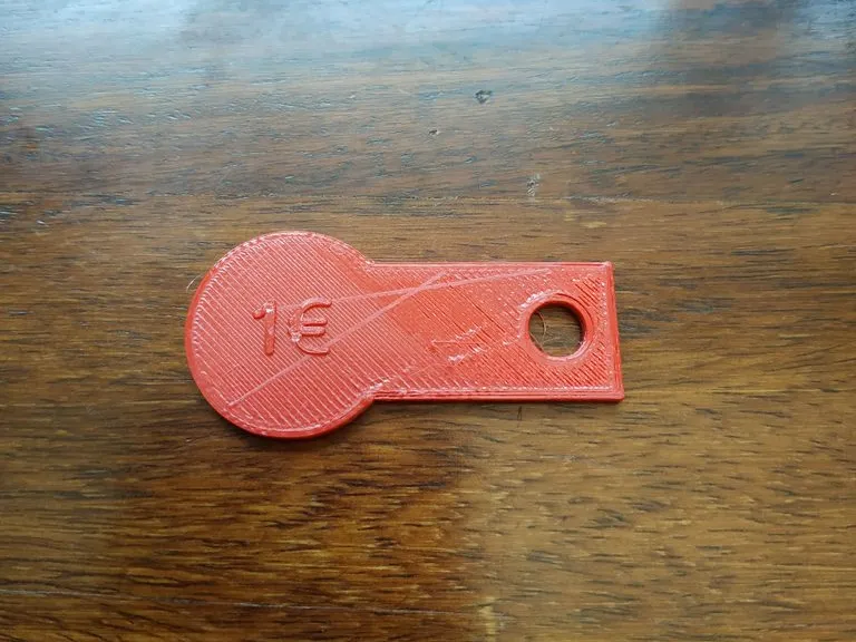 Shopping Cart Coin Openner Keychain