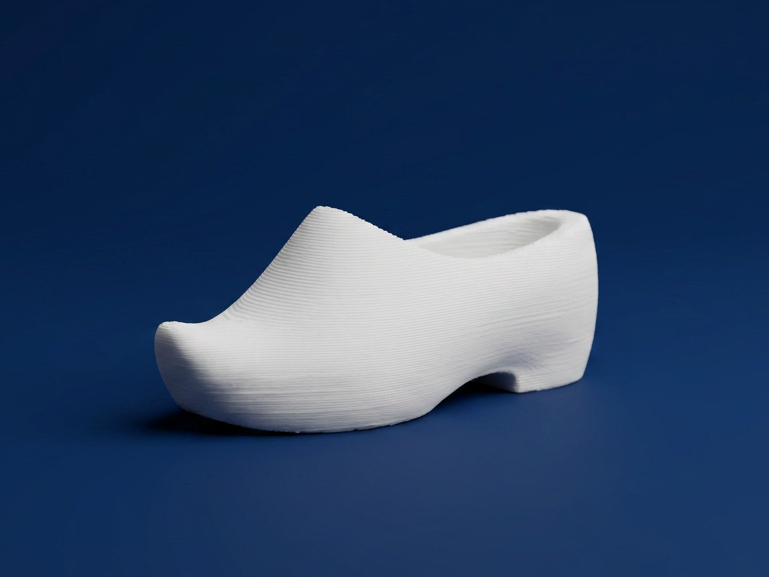 Traditional Dutch Wooden Clog Shoe Decor 3D Model