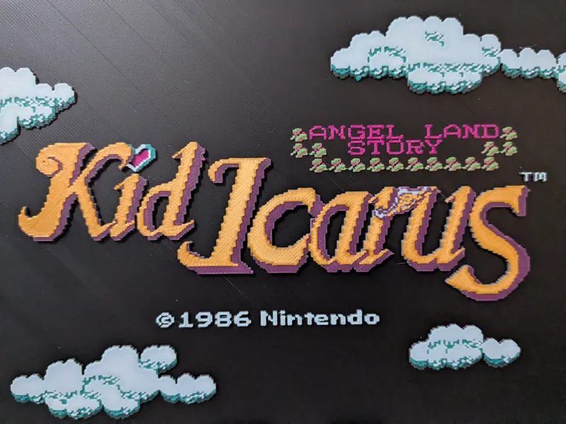 Kid Icarus NES Title Screen