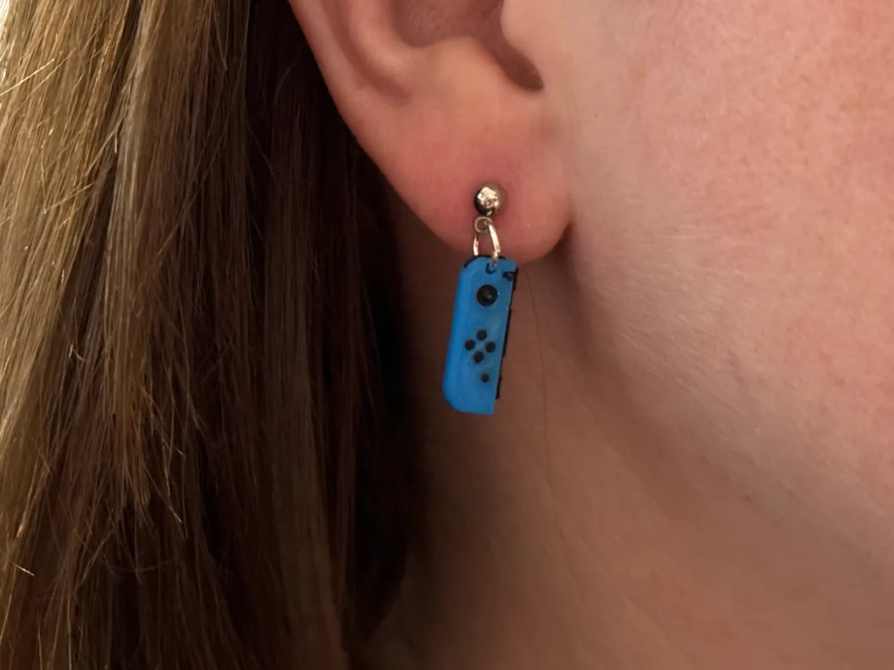 Nintendo JoyCon Earrings view 2