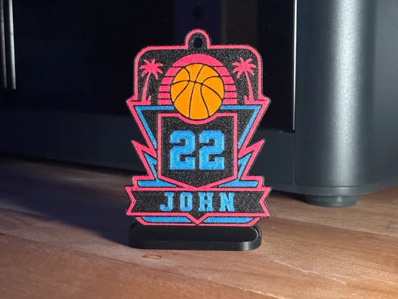 Custom Basketball Bag Tag | Player Name and Number