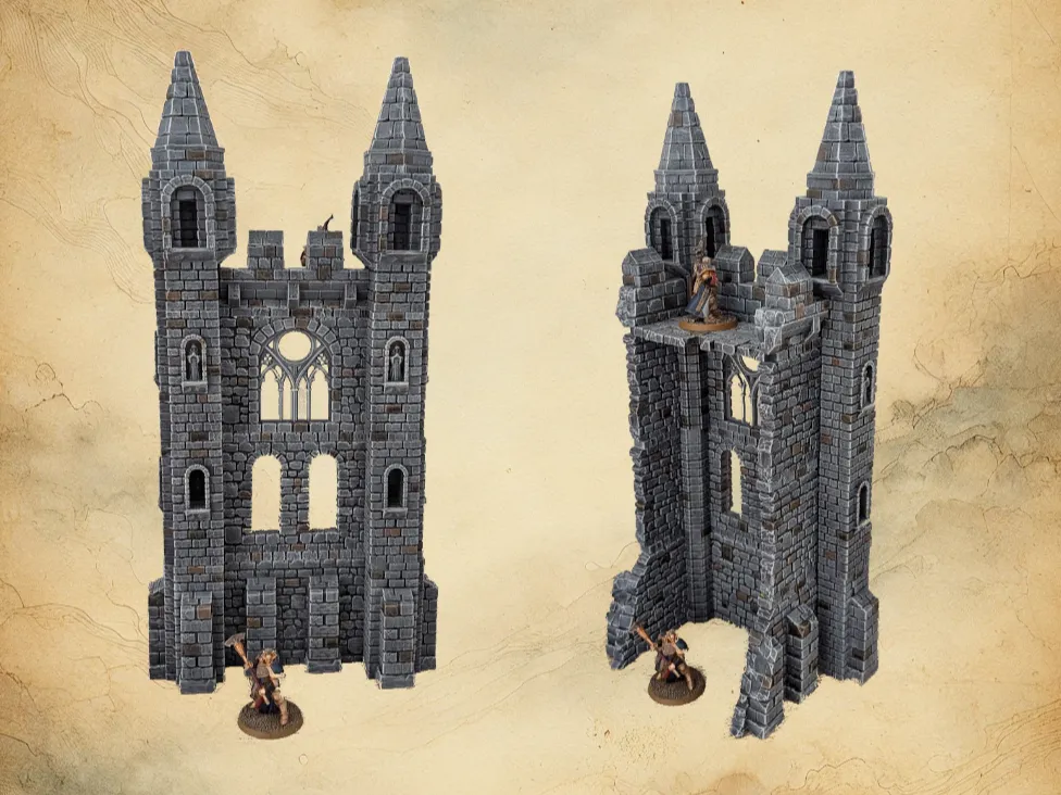 The Objectives Model Ruins V4T - The destroyed tower - Free 3D Print Model - MakerWorld