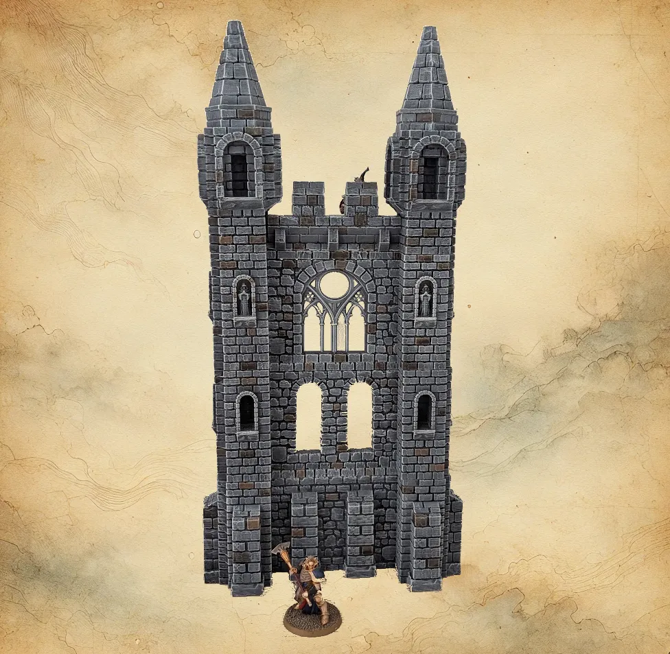 The Objectives Model Ruins V4T - The destroyed tower - Free 3D Print Model - MakerWorld