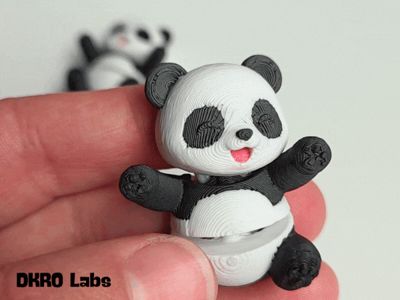 Panda flexi and keychain by DKRO Labs