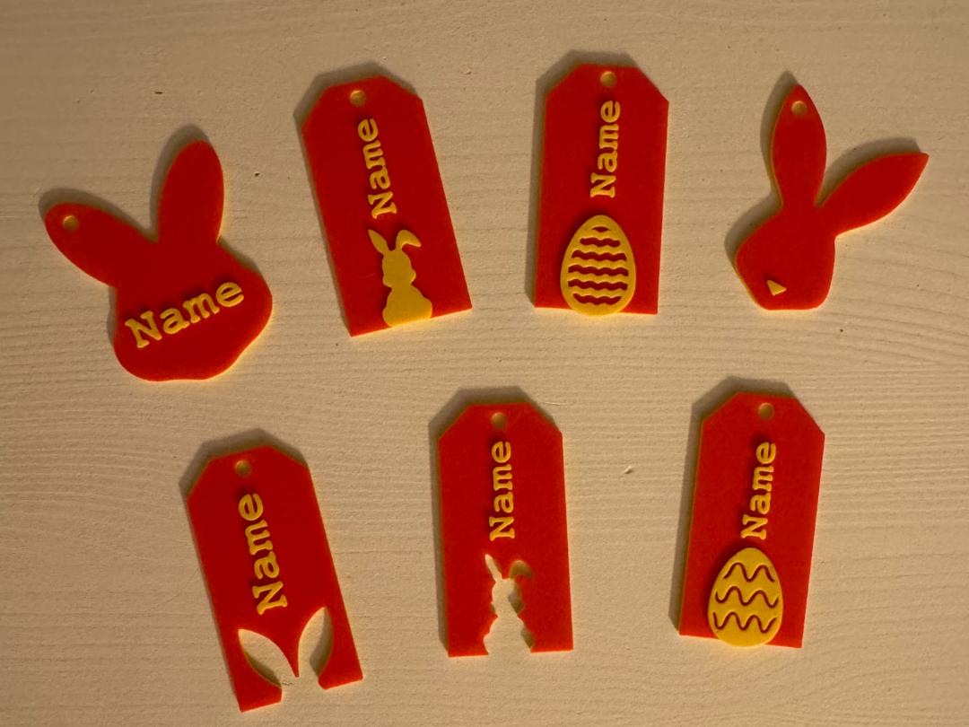 Customizable Easter Name Tags 