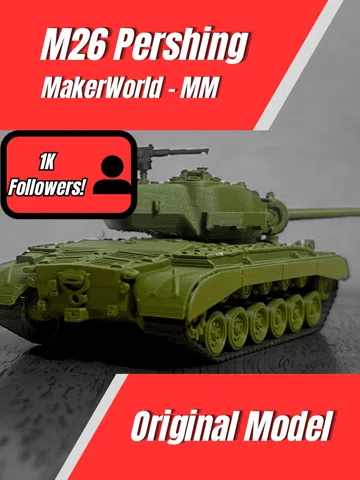 Letrero o emblema decorativo: 1/72 M26 Pershing [1k Follower Special] — vista de referencia 2