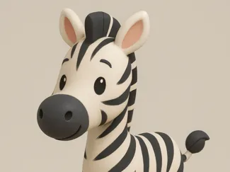 Cute Zebra - Zoo Animal