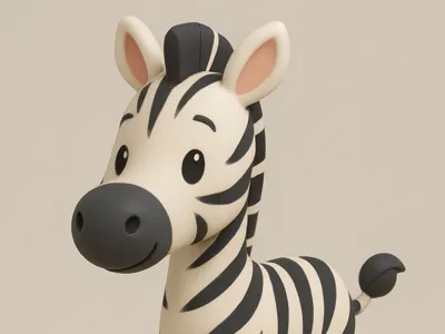 Cute Zebra - Zoo Animal