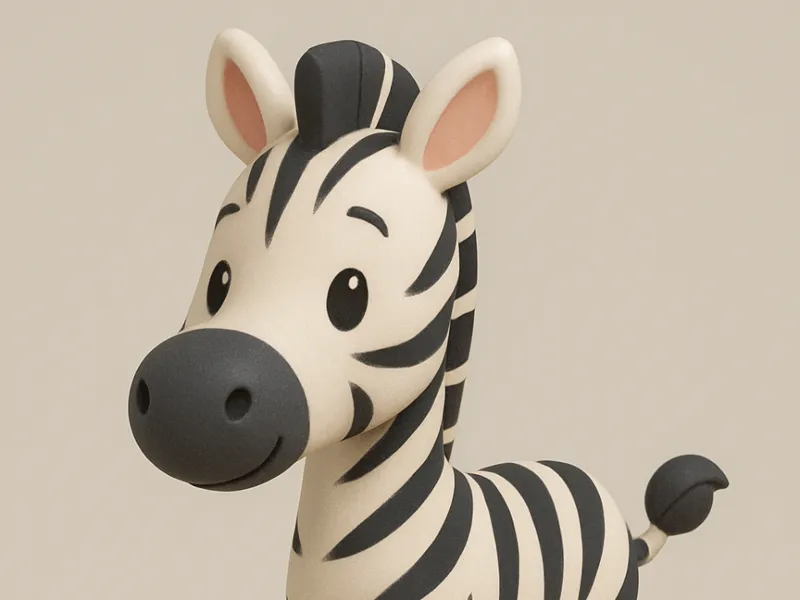 Cute Zebra - Zoo Animal