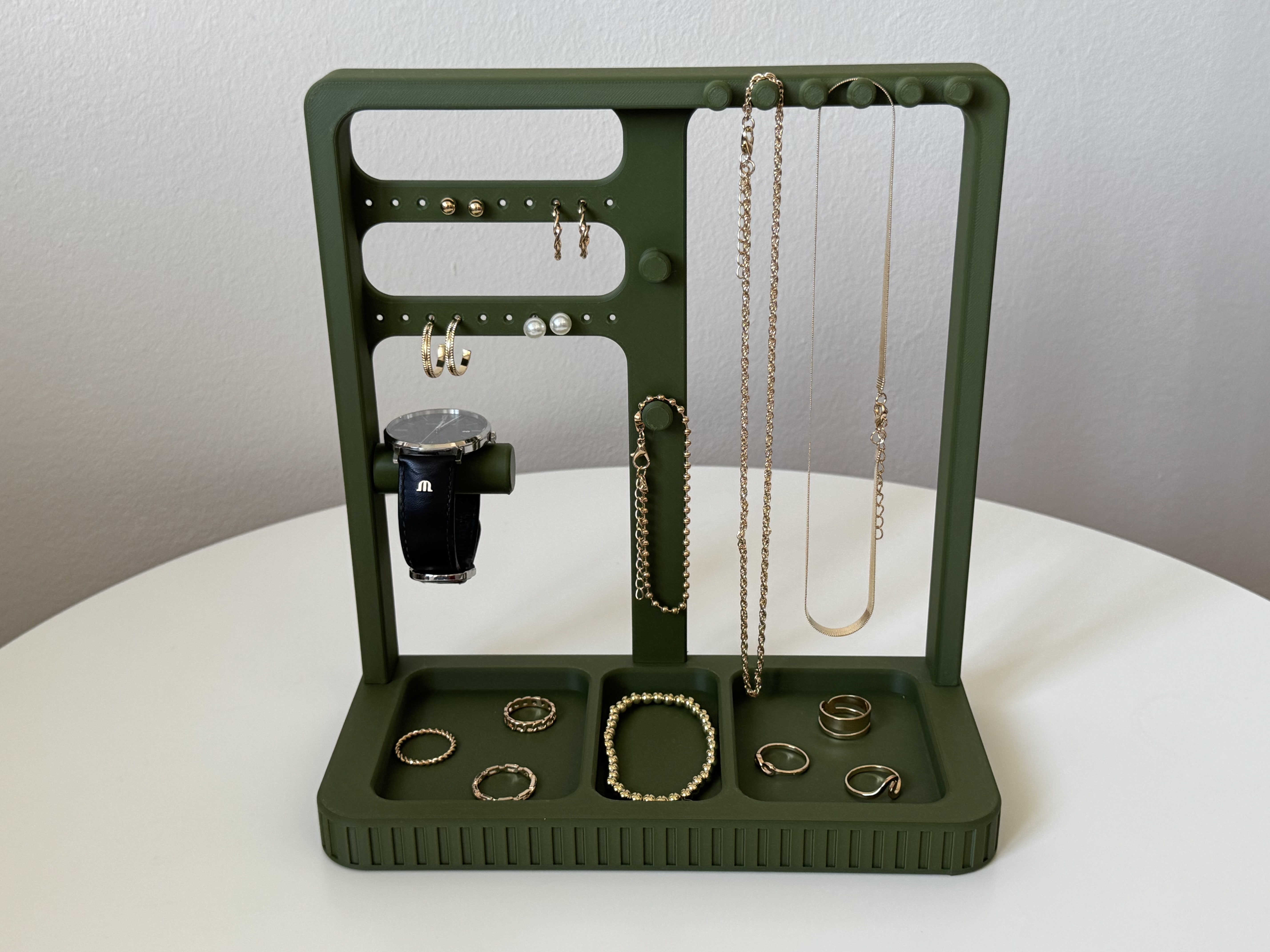 All-in-One Jewelry Organizer & Watch Holder - 1
