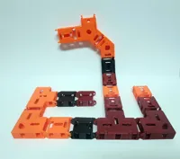 All pieces separated by plate