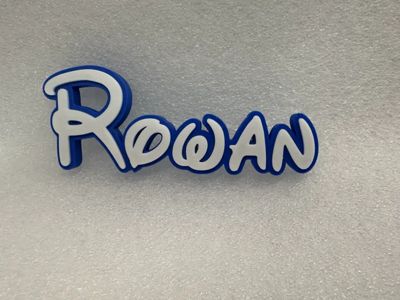 Disney Theme 3D Name Decor Sign Rowan