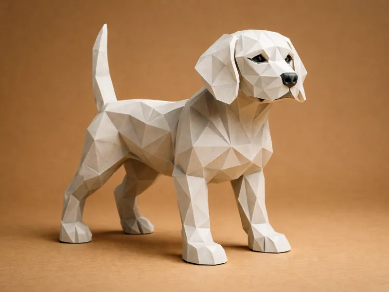 LOW POLY BEAGLE