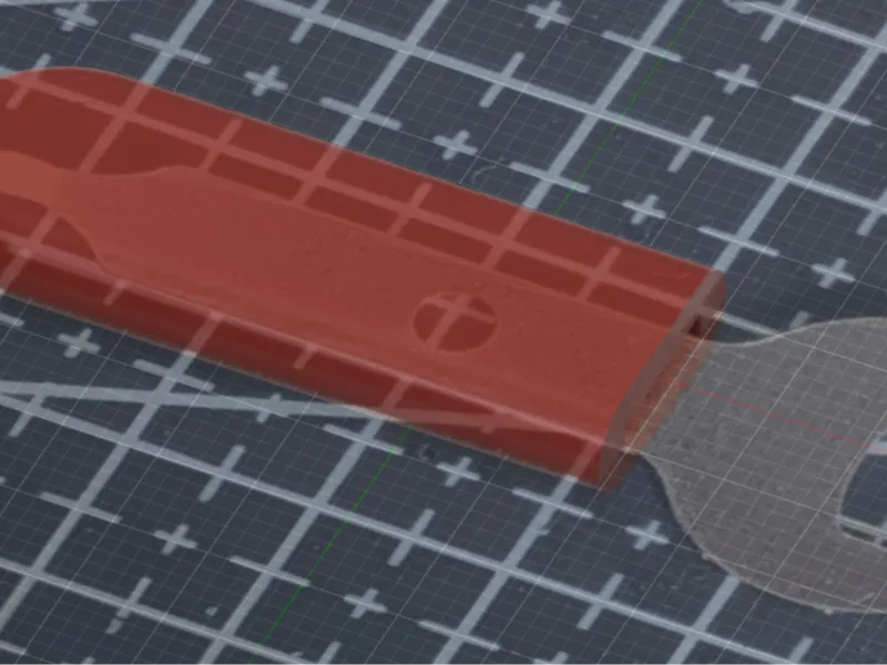 Rotary tool wrench handle