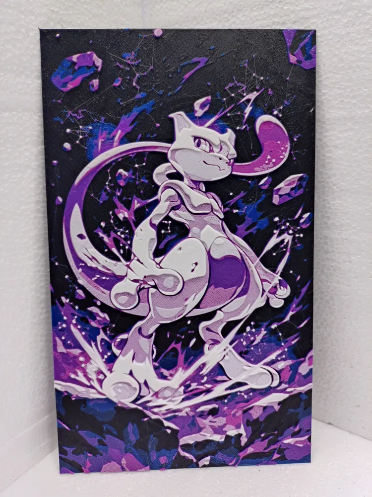 Pokemon Mewtwo - Free 3D Print Model - MakerWorld