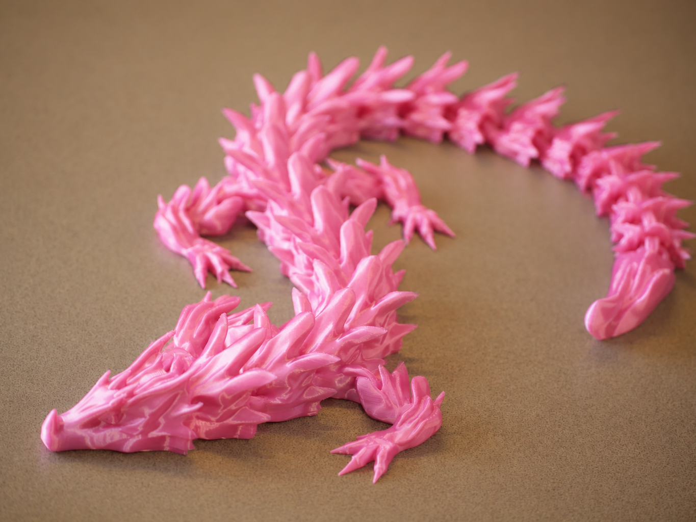 Articulated Water Flexi Dragon - Easy 3D Printable 3D model