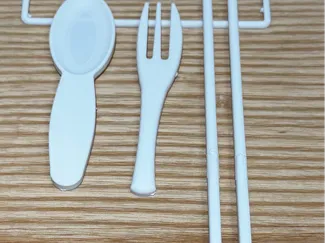 Credit card utencil set chopstick fork spoon