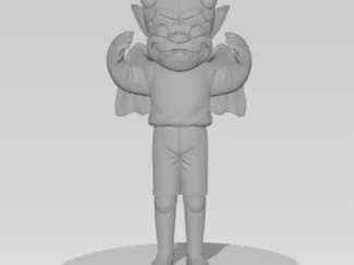 Kaboom stand with figurine