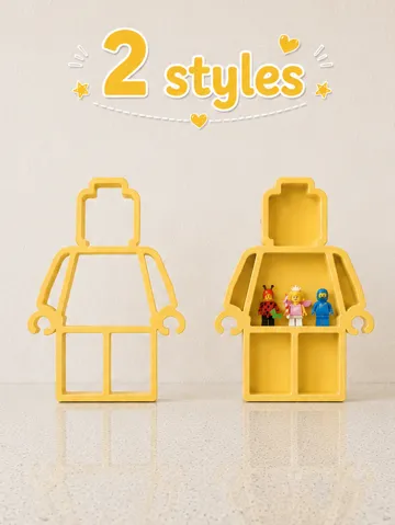 Estante o repisa: Minifigure Building Brick Figure Shelf | Display — vista de referencia 2