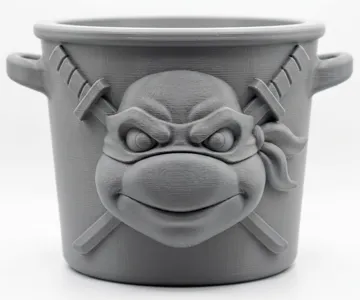 Letrero o emblema decorativo: Leonardo – TMNT Paint Your Own Bucket — vista de referencia 3
