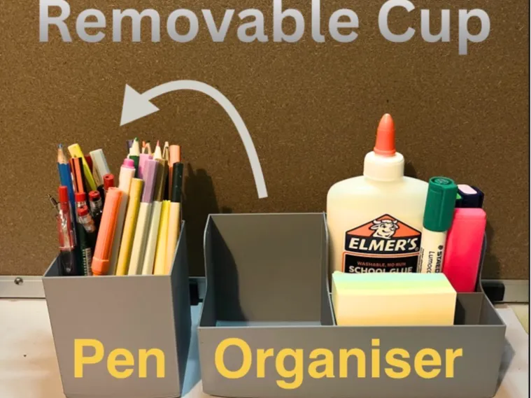 Removable Pen organiser-Easy Clean Desk Organiser