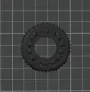 PLA+ Matte Black Spinner – 0.12mm Strong (6 Walls)
