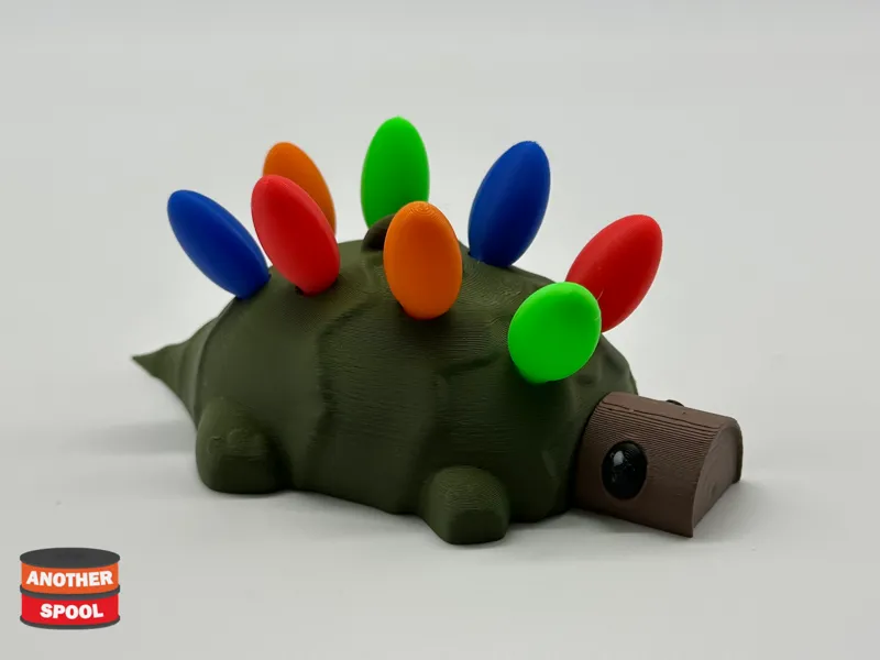 Christmas Stego - Dinosaur Holiday Ornament