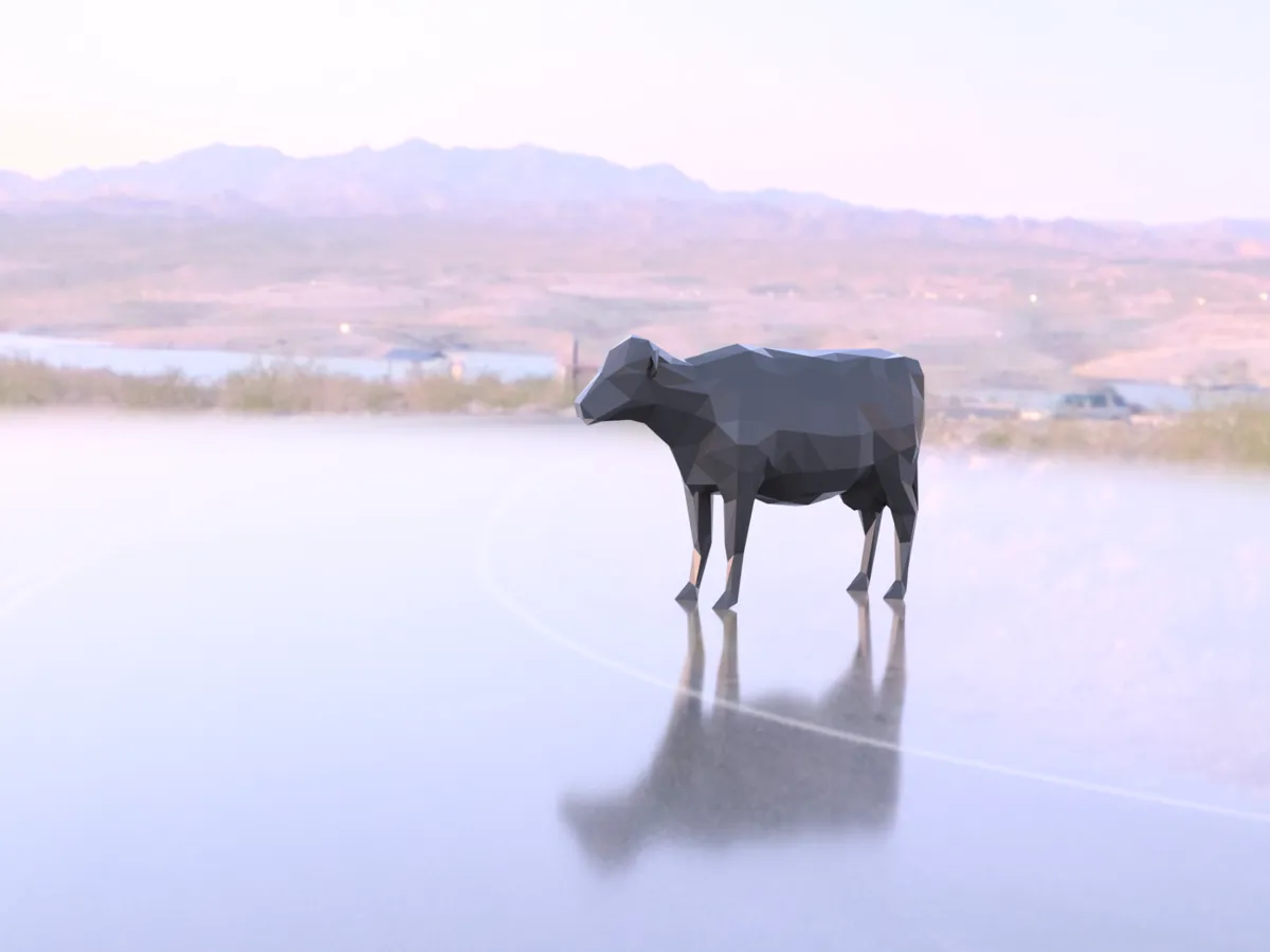 Vache low poly
