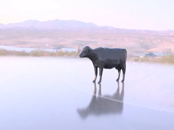 Vache low poly