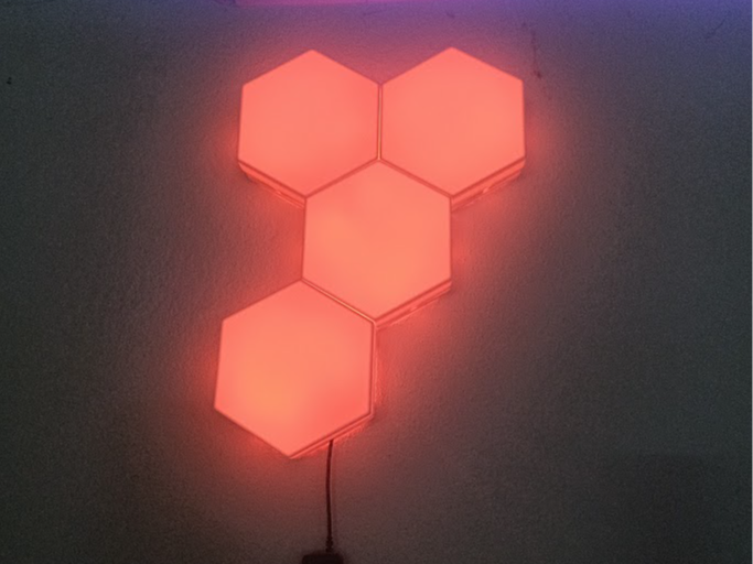 Simple Hexagon wall light feature