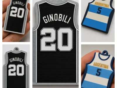 Ginobili Argentina Spurs Jersey Can Opener Keychain