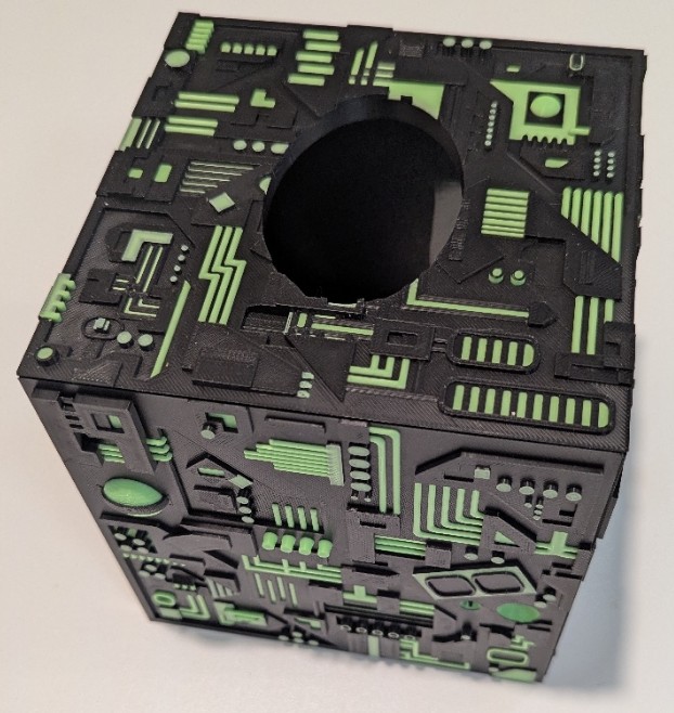 Miniatura 2 do modelo 3D Borg Cube Tissue Box