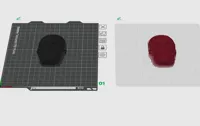 0.2mm layer, 2 walls, 15% infill Samller and faster