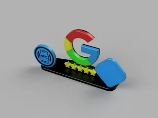 Avis Google minimaliste NFC & Qr code