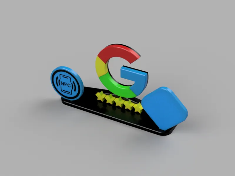 Avis Google minimaliste NFC & Qr code