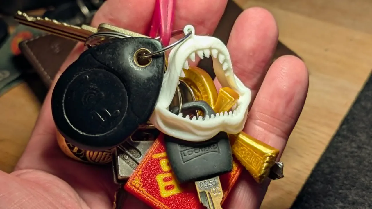 Jaws Keyring or Earring view 3