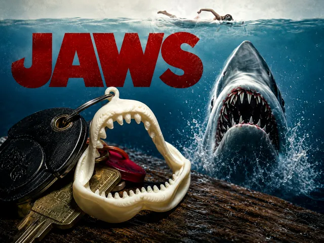 Jaws Keyring or Earring