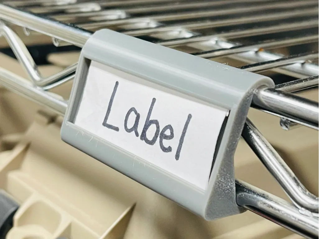 Wire Rack Topper Sign Clip on wire rack label - Free 3D Print Model - MakerWorld